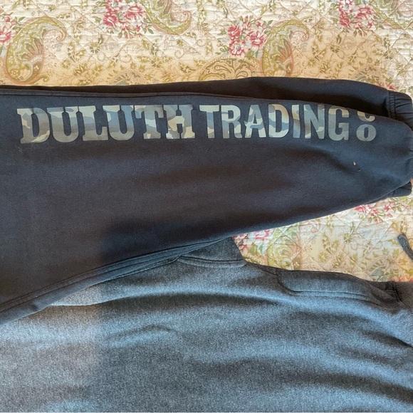 2 Pairs of Duluth & Co. Men’s Sweatpants Large 30” L Good Condition Fall/Winter - Picture 1 of 4